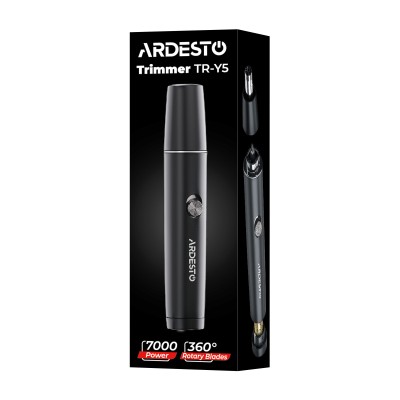 Тример Ardesto TR-Y5, для носа і вух, 1хААА, сталь, чорний Тример Ardesto TR-Y5, для носа і вух, 1хААА, сталь, чорний