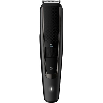 Тример Philips Beardtrimmer series 5000, для бороди і вусів, мережа+акум., насадок-2, чохол, сталь, чорний (BT5515/70) Тример Philips Beardtrimmer series 5000, для бороди і вусів, мережа+акум., насадок-2, чохол, сталь, чорний (BT5515/70)