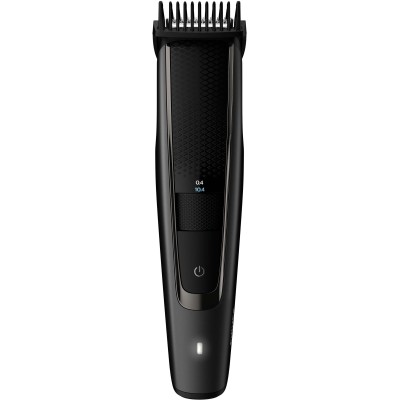 Тример Philips Beardtrimmer series 5000, для бороди і вусів, мережа+акум., насадок-2, чохол, сталь, чорний (BT5515/70) Тример Philips Beardtrimmer series 5000, для бороди і вусів, мережа+акум., насадок-2, чохол, сталь, чорний (BT5515/70)