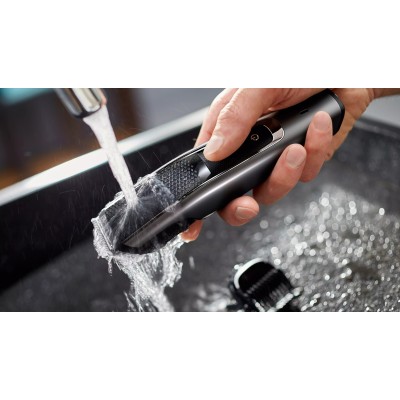 Тример Philips Beardtrimmer series 5000, для бороди і вусів, мережа+акум., насадок-2, чохол, сталь, чорний (BT5515/70) Тример Philips Beardtrimmer series 5000, для бороди і вусів, мережа+акум., насадок-2, чохол, сталь, чорний (BT5515/70)
