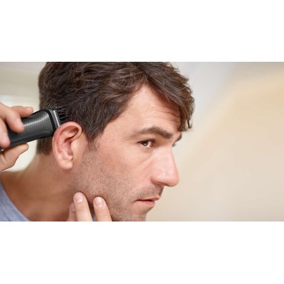 Тример Philips Multigroom series 3000, для бороди, вусів, голови, окантовки, акум., насадок-6, чохол, сталь, чорний (MG3720/15) Тример Philips Multigroom series 3000, для бороди, вусів, голови, окантовки, акум., насадок-6, чохол, сталь, чорний (MG3720/15)