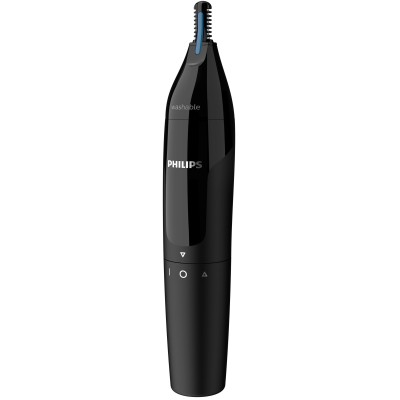 Тример Philips Series 1000, для носа та вух, 1хАА, сталь, чорний (NT1650/16) Тример Philips Series 1000, для носа та вух, 1хАА, сталь, чорний (NT1650/16)