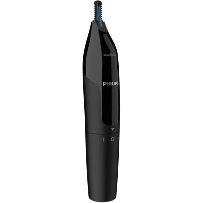 Тример Philips Series 1000, для носа та вух, 1хАА, сталь, чорний (NT1650/16) Тример Philips Series 1000, для носа та вух, 1хАА, сталь, чорний (NT1650/16)