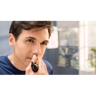 Тример Philips Series 1000, для носа та вух, 1хАА, сталь, чорний (NT1650/16) Тример Philips Series 1000, для носа та вух, 1хАА, сталь, чорний (NT1650/16)