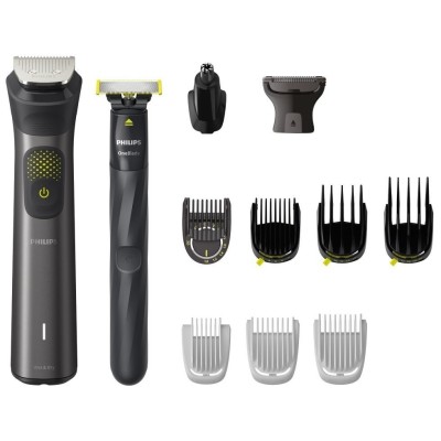 Тример Philips Series 9000, для бороди, вусів, голови та тіла, акум., насадок-13, сталь, сірий (MG9530/15) Тример Philips Series 9000, для бороди, вусів, голови та тіла, акум., насадок-13, сталь, сірий (MG9530/15)