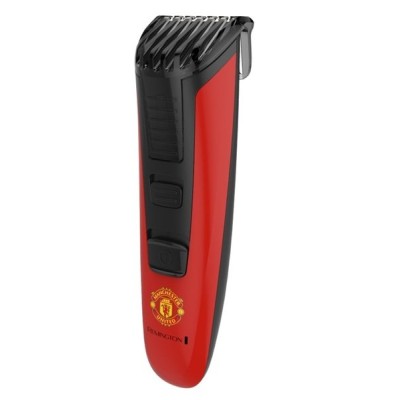 Тример Remington Beard Boss Manchester United, для бороди і вусів, акум., роторний мотор, насадок-1, сталь, червоний (MB4128) Тример Remington Beard Boss Manchester United, для бороди і вусів, акум., роторний мотор, насадок-1, сталь, червоний (MB4128)