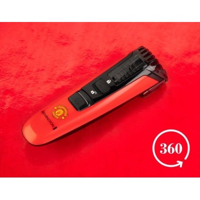 Тример Remington Beard Boss Manchester United, для бороди і вусів, акум., роторний мотор, насадок-1, сталь, червоний (MB4128) Тример Remington Beard Boss Manchester United, для бороди і вусів, акум., роторний мотор, насадок-1, сталь, червоний (MB4128)