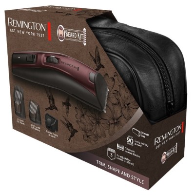 Тример Remington Beard Kit, для бороди, вусів і голови, акум., титан.напил., бордовий (MB4047) Тример Remington Beard Kit, для бороди, вусів і голови, акум., титан.напил., бордовий (MB4047)
