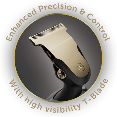Тример Remington T-Series, для бороди і вусів, акум., роторний мотор, насадок-8, сталь, чорний (MB7000)