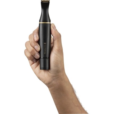Тример Remington T-Series, для бороди, вусів, окантовки, брови, носа та вух, ААх1, вібраційний мотор, насадок-4, сталь, чорний ( Тример Remington T-Series, для бороди, вусів, окантовки, брови, носа та вух, ААх1, вібраційний мотор, насадок-4, сталь, чорний (