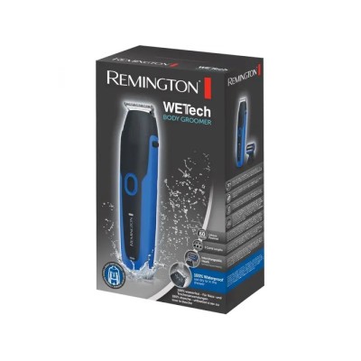 Тример Remington WeTech, для бороди, вусів і тіла, акум., насадок-5, сталь, чорно-синій (BHT6256) Тример Remington WeTech, для бороди, вусів і тіла, акум., насадок-5, сталь, чорно-синій (BHT6256)