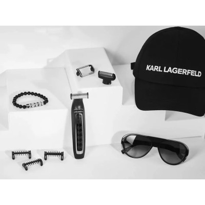 Тример Rowenta & Karl Lagerfeld Forever Sharp, для бороди, вусів, акум., роторний мотор, насадок-4, титан.напил., чорний (TN602L Тример Rowenta & Karl Lagerfeld Forever Sharp, для бороди, вусів, акум., роторний мотор, насадок-4, титан.напил., чорний (TN602L