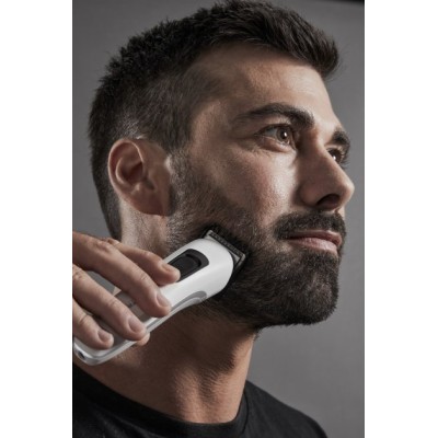 Тример Rowenta Easy, для бороди, вусів і голови, мережа+акум., насадок-8, сталь, чорно-білий (TN8961F4) Тример Rowenta Easy, для бороди, вусів і голови, мережа+акум., насадок-8, сталь, чорно-білий (TN8961F4)