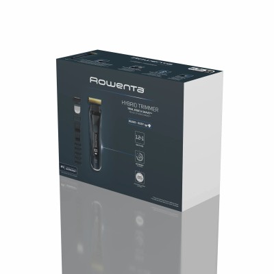 Тример Rowenta Forever Sharp Ultimate, для бороди, вусів, акум., насадок-10, 120 хв. використання, дисплей, сталь, синій (TN6204 Тример Rowenta Forever Sharp Ultimate, для бороди, вусів, акум., насадок-10, 120 хв. використання, дисплей, сталь, синій (TN6204