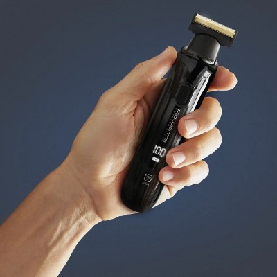 Тример Rowenta Forever Sharp Ultimate, для бороди, вусів, акум., насадок-10, 120 хв. використання, дисплей, сталь, чорний (TN620