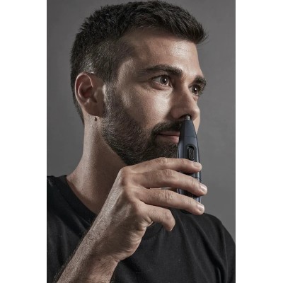 Тример Rowenta Specialist, для бороди, вусів і носа, ААx1, вібраційний мотор, насадок-5, титан.напил., синій (TN3651F0) Тример Rowenta Specialist, для бороди, вусів і носа, ААx1, вібраційний мотор, насадок-5, титан.напил., синій (TN3651F0)