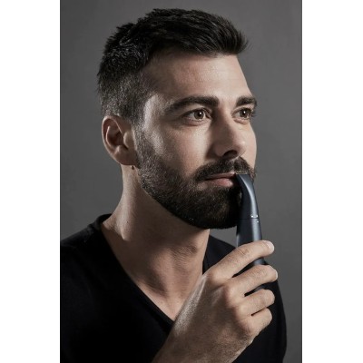 Тример Rowenta Specialist, для бороди, вусів і носа, ААx1, вібраційний мотор, насадок-5, титан.напил., синій (TN3651F0) Тример Rowenta Specialist, для бороди, вусів і носа, ААx1, вібраційний мотор, насадок-5, титан.напил., синій (TN3651F0)