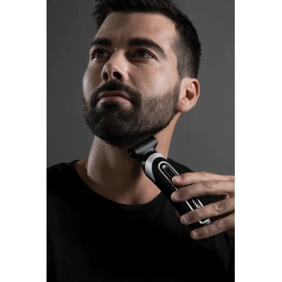 Тример Rowenta Trim & Style, для бороди, вусів, голови и тіла, мережа+акум., роторний мотор, насадок-11, чохол, титан.напил., чо Тример Rowenta Trim & Style, для бороди, вусів, голови и тіла, мережа+акум., роторний мотор, насадок-11, чохол, титан.напил., чо