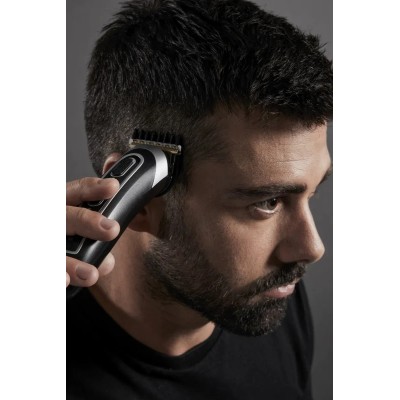 Тример Rowenta Trim & Style, для бороди, вусів, голови и тіла, мережа+акум., роторний мотор, насадок-11, чохол, титан.напил., чо Тример Rowenta Trim & Style, для бороди, вусів, голови и тіла, мережа+акум., роторний мотор, насадок-11, чохол, титан.напил., чо