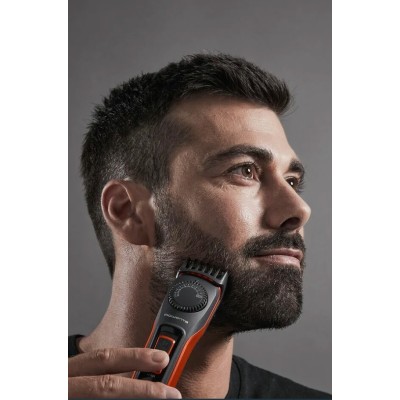 Тример Rowenta Virtuo, для бороди і вусів, мережа+акум., насадок-2, чохол, титан.напил., чорно-червоний (TN3800F4) Тример Rowenta Virtuo, для бороди і вусів, мережа+акум., насадок-2, чохол, титан.напил., чорно-червоний (TN3800F4)