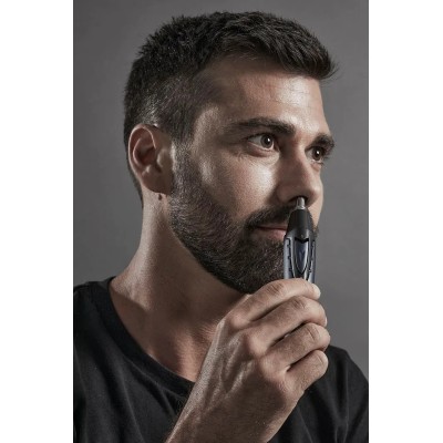 Тример Rowenta Vision, для носа та вух, ААx1, сталь, синій (TN3011F0) Тример Rowenta Vision, для носа та вух, ААx1, сталь, синій (TN3011F0)