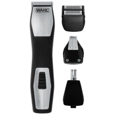 Тример WAHL Groomsman, для бороди, вусів, брів, носа, тіла, акум., роторний мотор, насадок-6, сталь, чорний (09855-1216) Тример WAHL Groomsman, для бороди, вусів, брів, носа, тіла, акум., роторний мотор, насадок-6, сталь, чорний (09855-1216)