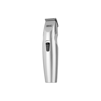 Тример WAHL Mustache & Beard, для бороди і вусів, ААx3, роторний мотор, насадок-4, тример для носа, підставка, сталь, сірий (056 Тример WAHL Mustache & Beard, для бороди і вусів, ААx3, роторний мотор, насадок-4, тример для носа, підставка, сталь, сірий (056