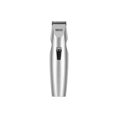 Тример WAHL Mustache & Beard, для бороди і вусів, ААx3, роторний мотор, насадок-4, тример для носа, підставка, сталь, сірий (056 Тример WAHL Mustache & Beard, для бороди і вусів, ААx3, роторний мотор, насадок-4, тример для носа, підставка, сталь, сірий (056