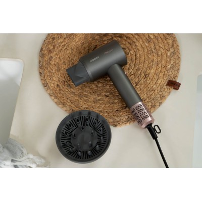 Фен Ardesto Pink Touch, 1600Вт, 2 швидкості, 3темп.режими, іонізація, дифузор, магнітні насадки, сірий+рожевий (HD-R300PT) Фен Ardesto Pink Touch, 1600Вт, 2 швидкості, 3темп.режими, іонізація, дифузор, магнітні насадки, сірий+рожевий (HD-R300PT)