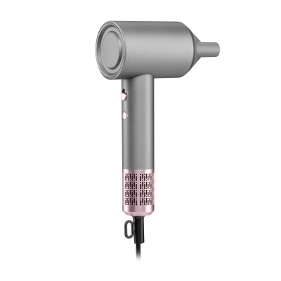 Фен Ardesto Pink Touch, 1600Вт, 2 швидкості, 3темп.режими, іонізація, дифузор, магнітні насадки, сірий+рожевий (HD-R300PT) Фен Ardesto Pink Touch, 1600Вт, 2 швидкості, 3темп.режими, іонізація, дифузор, магнітні насадки, сірий+рожевий (HD-R300PT)