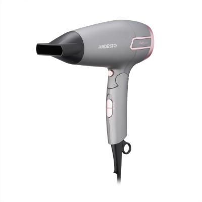 Фен Ardesto Pink Touch, 2000Вт, 2 швидкості, 2 темп.режими, складана ручка, сірий+рожевий (HD-R350PT) Фен Ardesto Pink Touch, 2000Вт, 2 швидкості, 2 темп.режими, складана ручка, сірий+рожевий (HD-R350PT)