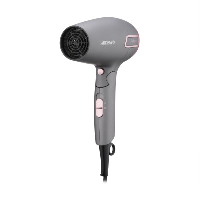 Фен Ardesto Pink Touch, 2000Вт, 2 швидкості, 2 темп.режими, складана ручка, сірий+рожевий (HD-R350PT) Фен Ardesto Pink Touch, 2000Вт, 2 швидкості, 2 темп.режими, складана ручка, сірий+рожевий (HD-R350PT)