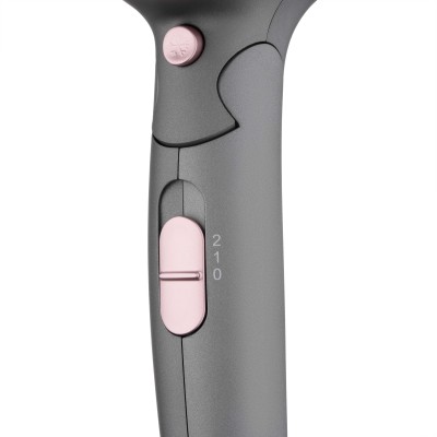 Фен Ardesto Pink Touch, 2000Вт, 2 швидкості, 2 темп.режими, складана ручка, сірий+рожевий (HD-R350PT) Фен Ardesto Pink Touch, 2000Вт, 2 швидкості, 2 темп.режими, складана ручка, сірий+рожевий (HD-R350PT)