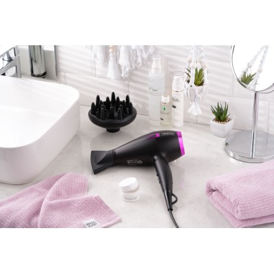 Фен Ardesto Violet PRO HD-Y221PRO ,1750-2100Вт, 2 швидкості, 3темп.режими,дифузор, чорний Фен Ardesto Violet PRO HD-Y221PRO ,1750-2100Вт, 2 швидкості, 3темп.режими,дифузор, чорний