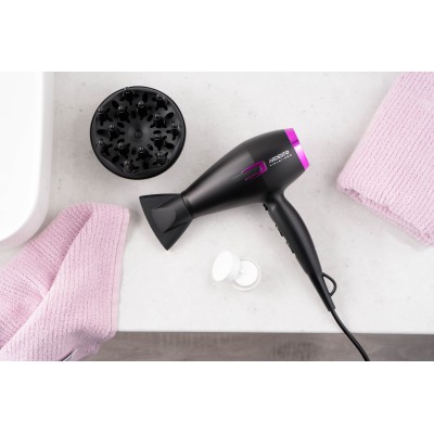 Фен Ardesto Violet PRO HD-Y221PRO ,1750-2100Вт, 2 швидкості, 3темп.режими,дифузор, чорний Фен Ardesto Violet PRO HD-Y221PRO ,1750-2100Вт, 2 швидкості, 3темп.режими,дифузор, чорний