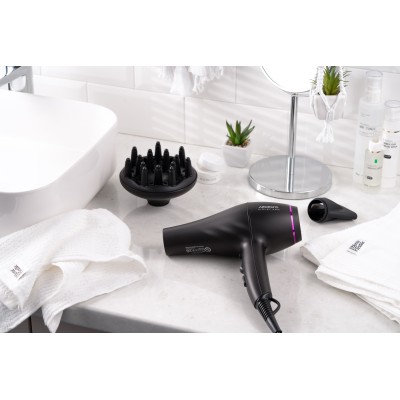 Фен Ardesto Violet PRO HD-Y222PRO, 1850-2200Вт, 2 швидкості, 3темп.режима, дифузор, чорний Фен Ardesto Violet PRO HD-Y222PRO, 1850-2200Вт, 2 швидкості, 3темп.режима, дифузор, чорний