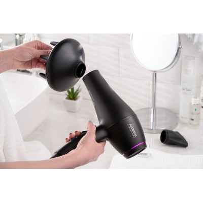 Фен Ardesto Violet PRO HD-Y222PRO, 1850-2200Вт, 2 швидкості, 3темп.режима, дифузор, чорний Фен Ardesto Violet PRO HD-Y222PRO, 1850-2200Вт, 2 швидкості, 3темп.режима, дифузор, чорний