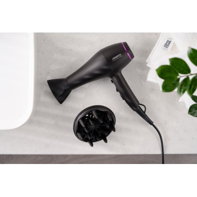 Фен Ardesto Violet PRO HD-Y222PRO, 1850-2200Вт, 2 швидкості, 3темп.режима, дифузор, чорний Фен Ardesto Violet PRO HD-Y222PRO, 1850-2200Вт, 2 швидкості, 3темп.режима, дифузор, чорний