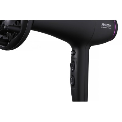 Фен Ardesto Violet PRO HD-Y222PRO, 1850-2200Вт, 2 швидкості, 3темп.режима, дифузор, чорний Фен Ardesto Violet PRO HD-Y222PRO, 1850-2200Вт, 2 швидкості, 3темп.режима, дифузор, чорний
