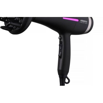 Фен Ardesto Violet PRO HD-Y223PRO, 1850-2200Вт, 2 швидкості , 3темп.режими, дифузор, чорний Фен Ardesto Violet PRO HD-Y223PRO, 1850-2200Вт, 2 швидкості , 3темп.режими, дифузор, чорний