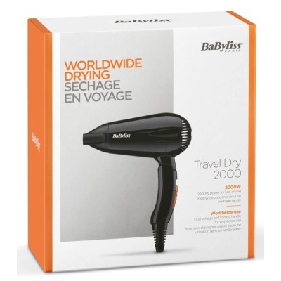 Фен Babyliss дорожній, 2000Вт, 2 режими, складне руків'я, чорний (5344E) Фен Babyliss дорожній, 2000Вт, 2 режими, складне руків'я, чорний (5344E)