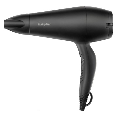 Фен Babyliss, 2000Вт, 2 режими, іонізація, хол. обдув, 2 насадки, чорний (D215DE) Фен Babyliss, 2000Вт, 2 режими, іонізація, хол. обдув, 2 насадки, чорний (D215DE)