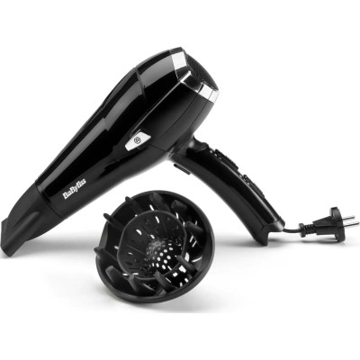Фен Babyliss, 2000Вт, 3 режими, іоніз-я, хол. обдув, змотка шнура, чорний (D374DE) Фен Babyliss, 2000Вт, 3 режими, іоніз-я, хол. обдув, змотка шнура, чорний (D374DE)