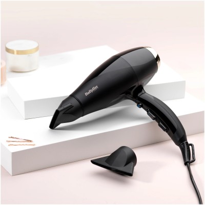 Фен Babyliss, 2300Вт, 3 режими, іонізація, хол. обдув, чорний (6714E) Фен Babyliss, 2300Вт, 3 режими, іонізація, хол. обдув, чорний (6714E)
