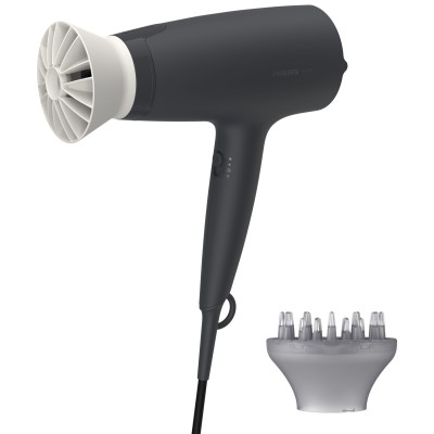Фен Philips 3000 Series, 1600Вт, 3 режими, хол.обдув, дифузор, чорний (BHD302/30)