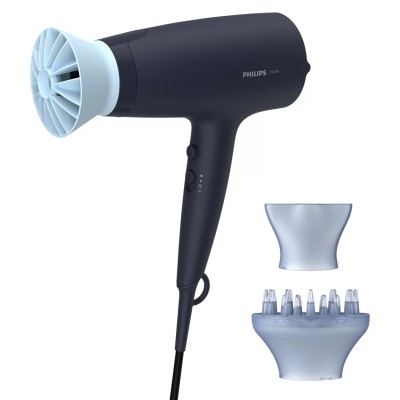 Фен Philips 3000 Series, 2100Вт, 3 режими, дифузор, іоніз-я, хол. обдув, синій (BHD360/20) Фен Philips 3000 Series, 2100Вт, 3 режими, дифузор, іоніз-я, хол. обдув, синій (BHD360/20)