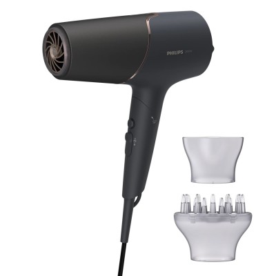 Фен Philips 5000 Series, 2300 Вт, 3 режими, дифузор, іоніз-я, хол. обдув, чорний (BHD538/30) Фен Philips 5000 Series, 2300 Вт, 3 режими, дифузор, іоніз-я, хол. обдув, чорний (BHD538/30)