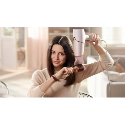 Фен Philips 5000 Series, 2300Вт, 3 режими, дифузор, іоніз-я, хол. обдув, біло-рожевий (BHD530/00) Фен Philips 5000 Series, 2300Вт, 3 режими, дифузор, іоніз-я, хол. обдув, біло-рожевий (BHD530/00)