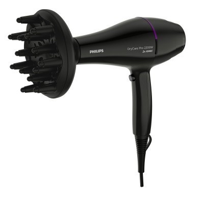 Фен Philips DryCare ACmotor, 2200Вт, 3 режими, дифузор, іоніз-я, хол. обдув, чорний (BHD274/00) Фен Philips DryCare ACmotor, 2200Вт, 3 режими, дифузор, іоніз-я, хол. обдув, чорний (BHD274/00)