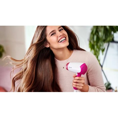 Фен Philips DryCare Essential дорожній, 1400Вт, 2 режими, хол. обдув, рожевий (BHD003/00) Фен Philips DryCare Essential дорожній, 1400Вт, 2 режими, хол. обдув, рожевий (BHD003/00)